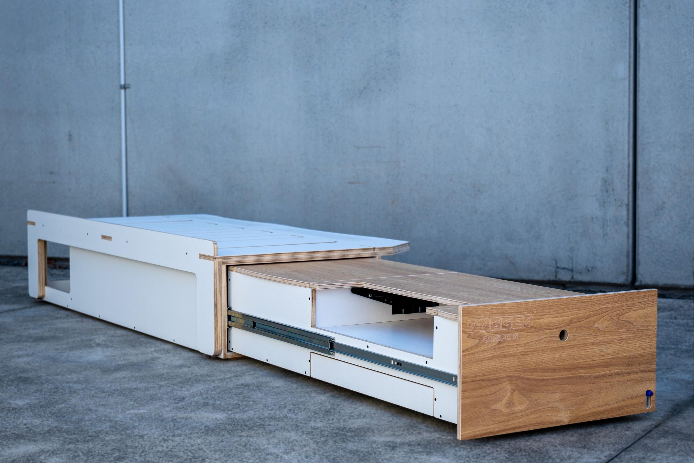 Camper Bed Module With Slide-Out Drawer | Cape to Cape Camper Kit ...