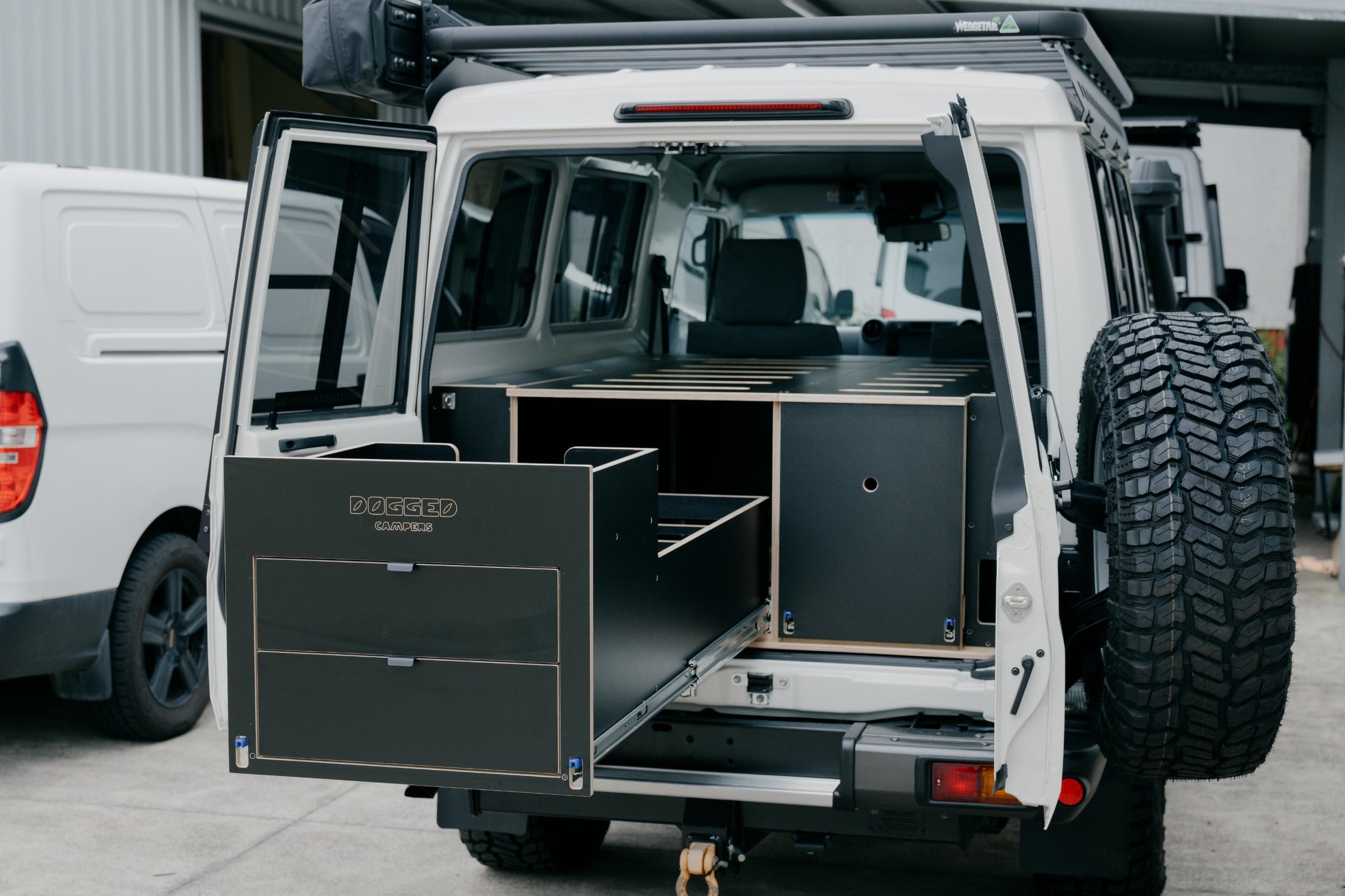 Troopy Drawer Cradle Troopy Fitout Kit | Large Bed & Drawers for Troopy Setup ...